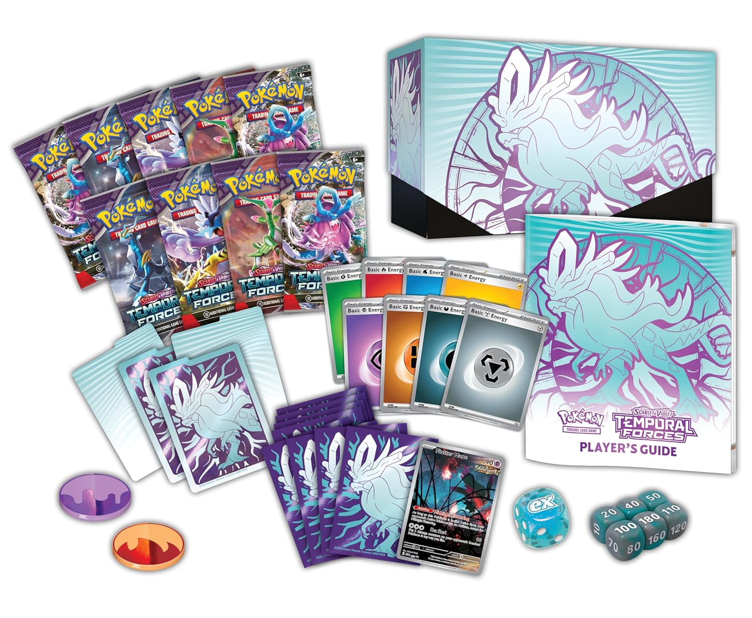 Pokemon TCG: Scarlet and Violet: Temporal Forces: Elite Trainer Box: Walking Wake - Image 2